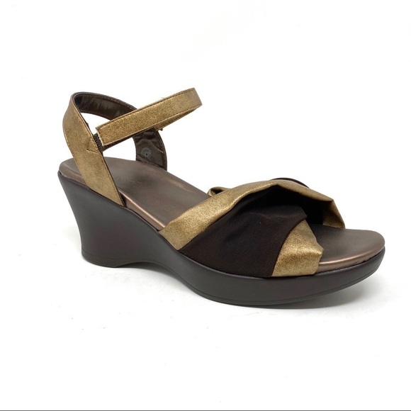 Akaishi Miwa wedge sandals gold - Picture 1 of 7
